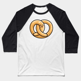 Kawaii Cute Pretzel Snack Food Baseball T-Shirt